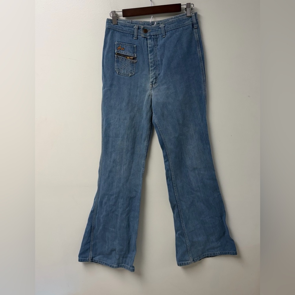 Vintage A Ray Of Sunshine David Winter Bell Bottom Jeans‎ Size 28/29